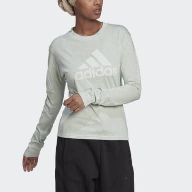 Türkise adidas Langarmshirts für Damen 